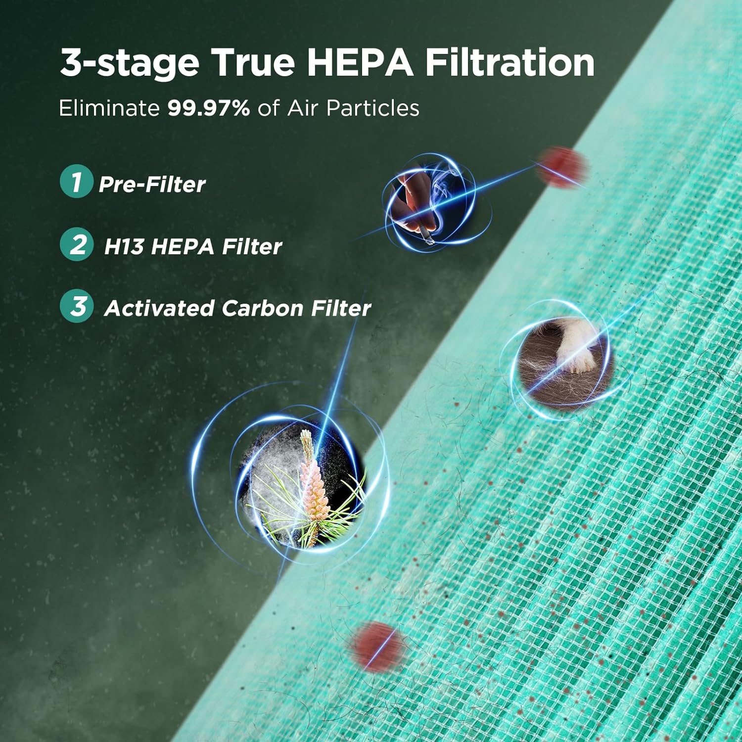 Air Purifiers For Home Bedroom H13 ,Portable Small Air Purifier For Office, Living Room,Amazon Banned Sales Platform