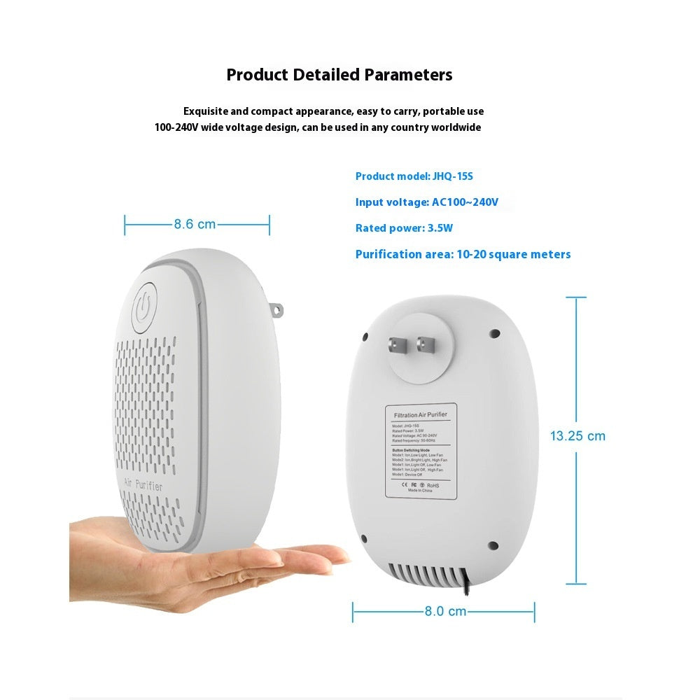 Small Household Filter Anion Purification Air Purifier