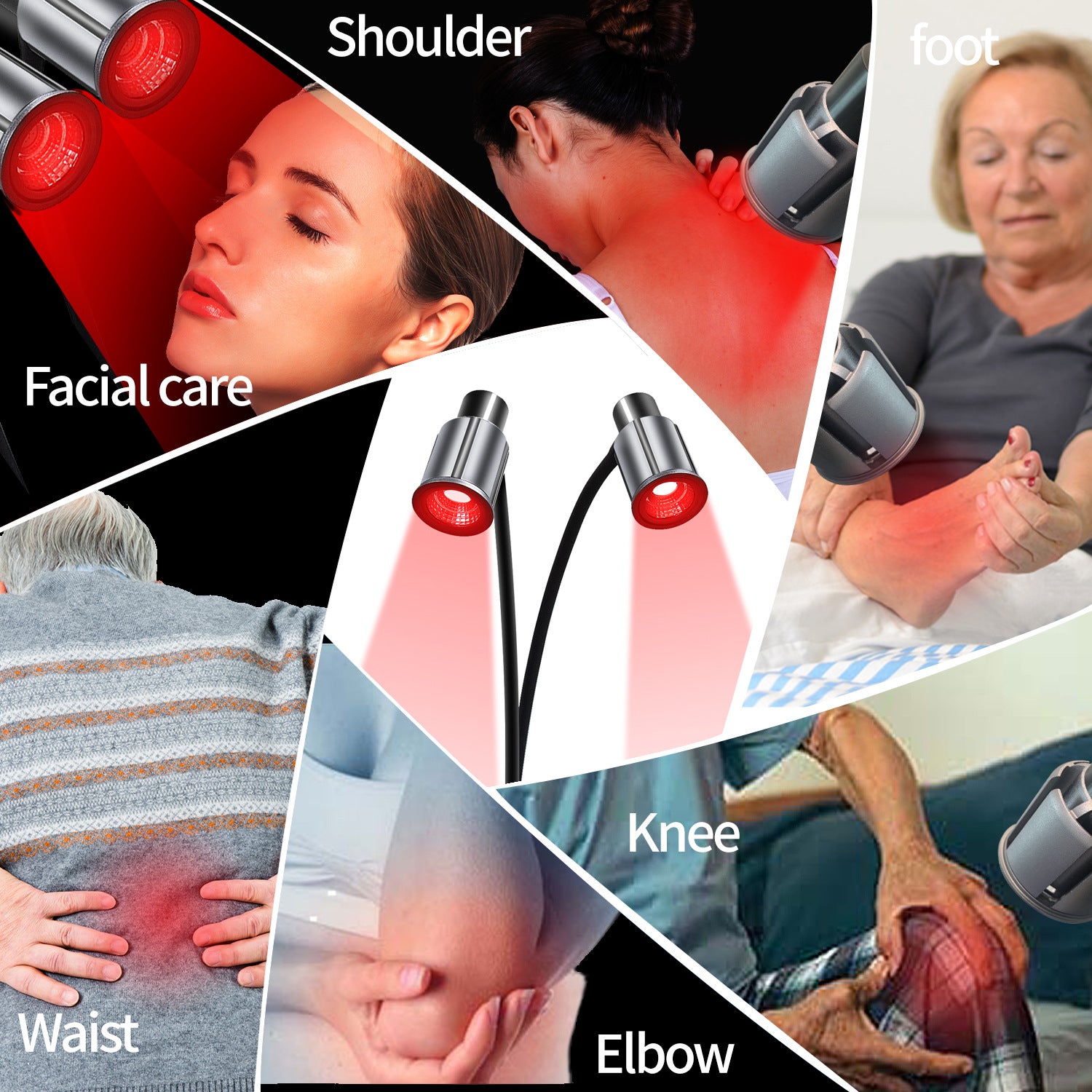 LED Infrared Light Therapy Double Head Beauty Lamp