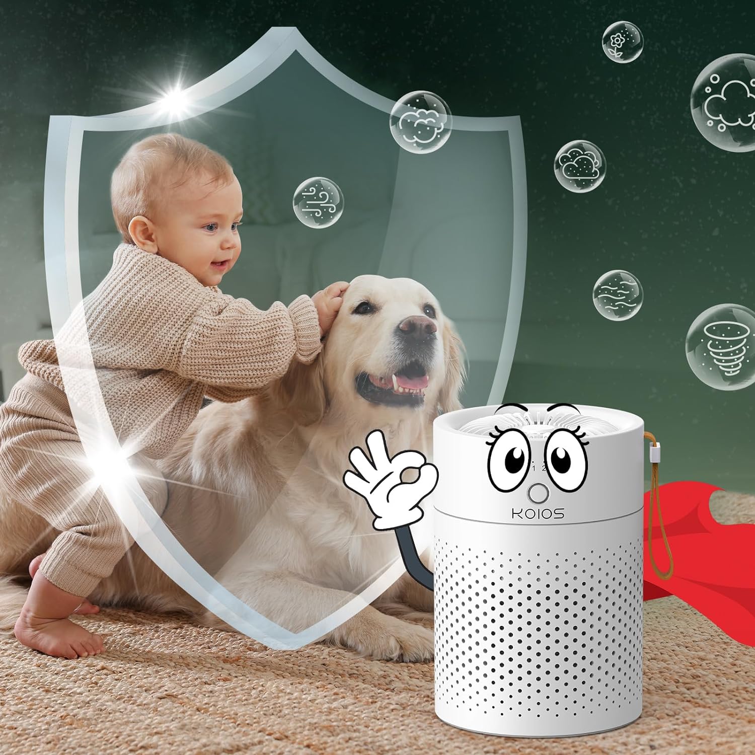 Air Purifiers For Home Bedroom H13 ,Portable Small Air Purifier For Office, Living Room,Amazon Banned Sales Platform